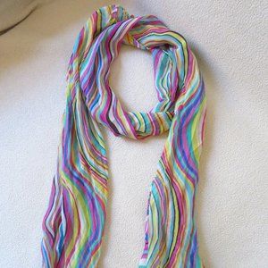 Colorful Crepe Scarf